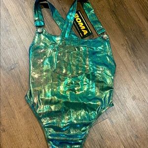 EDM High cut rave rompers